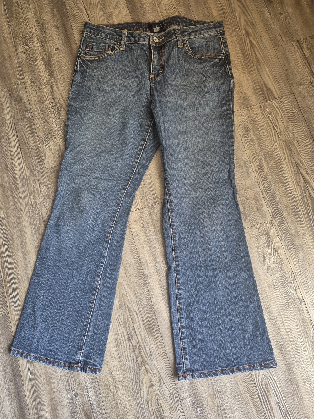 a.n.a Women's Medium Blue Flare Jeans - Wide Leg Denim